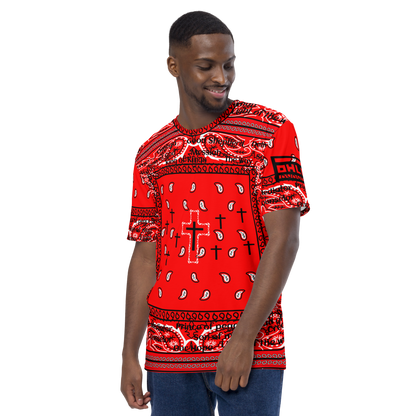 Men's T-shirt red bandana Cross