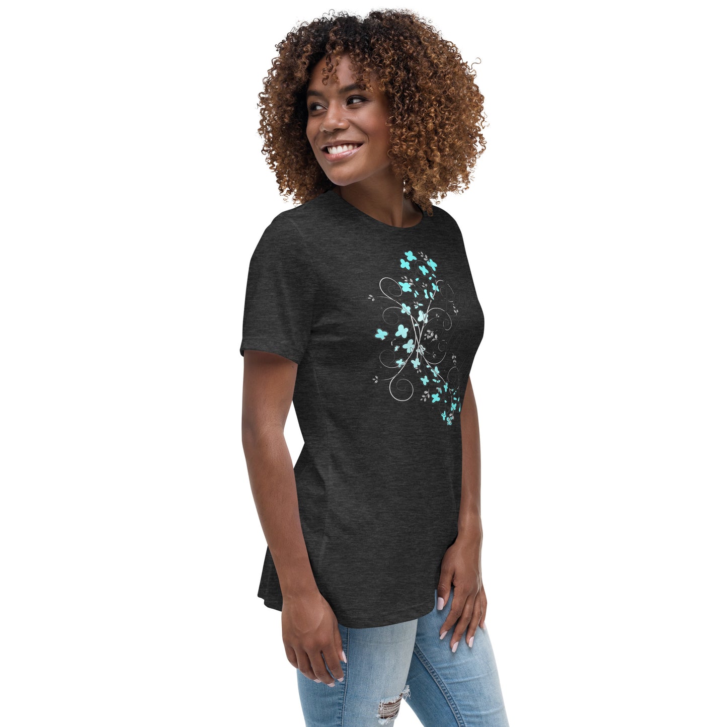 Women's Relaxed T-Shirt FAITH HOPE ADN LOVE