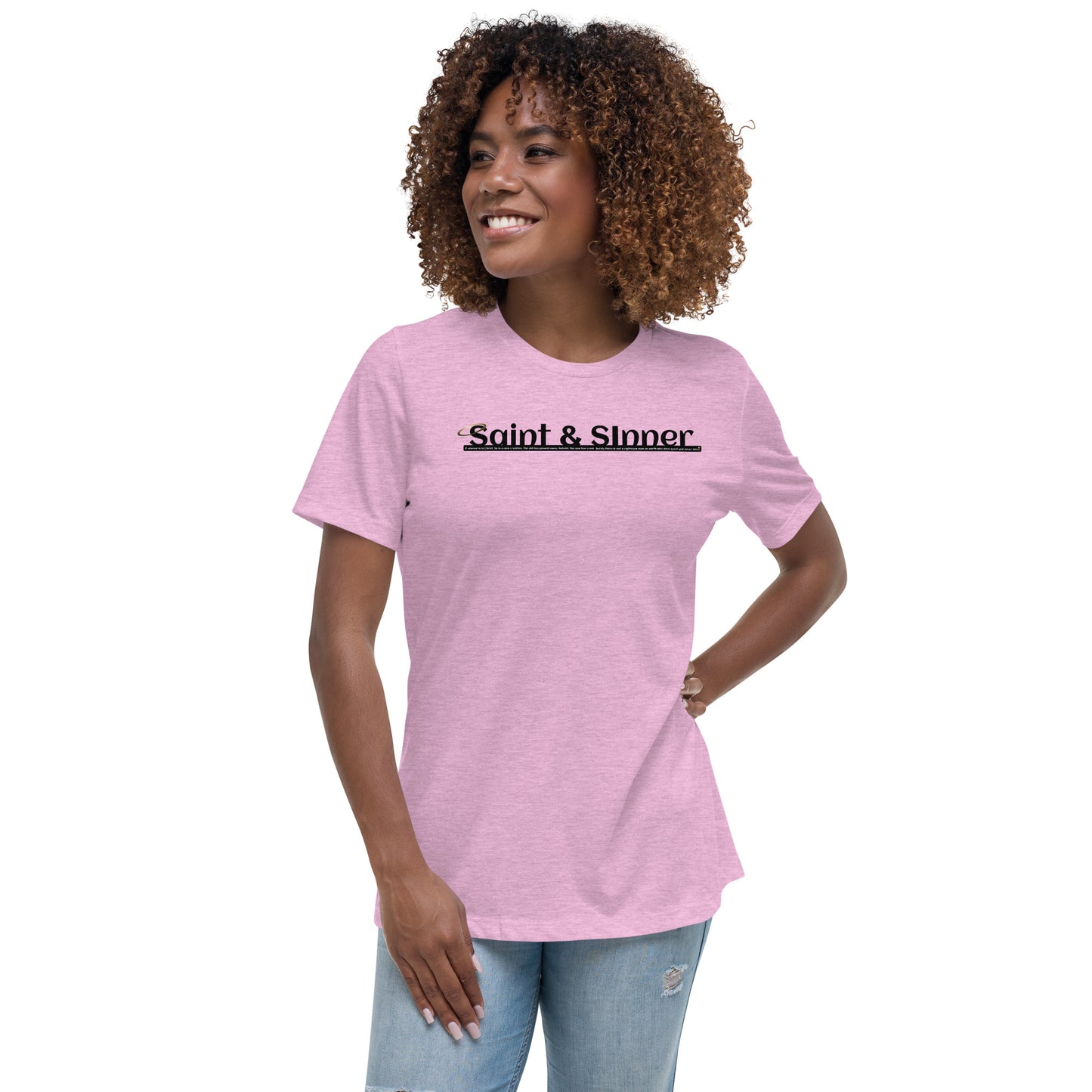 Women's Relaxed T-Shirt SAINT and SINNER