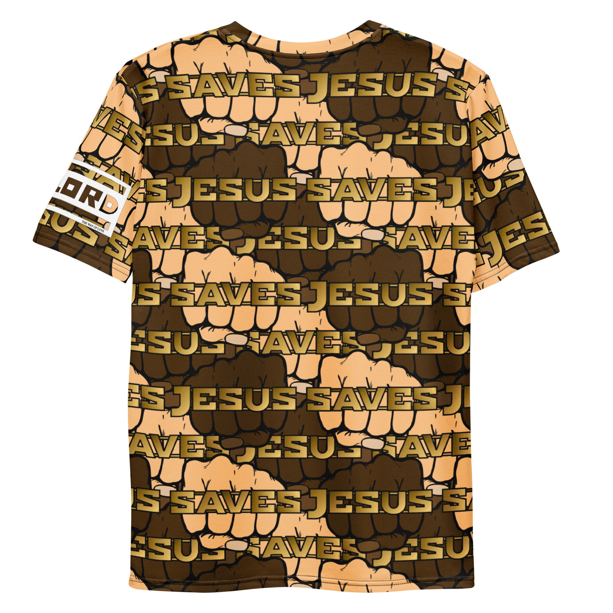 Men's t-shirt Jesus saves (fist) - Image 2
